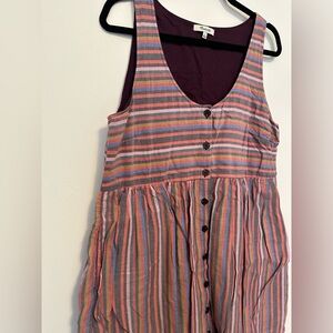 Madewell Multicolor striped Dress 100% cotton